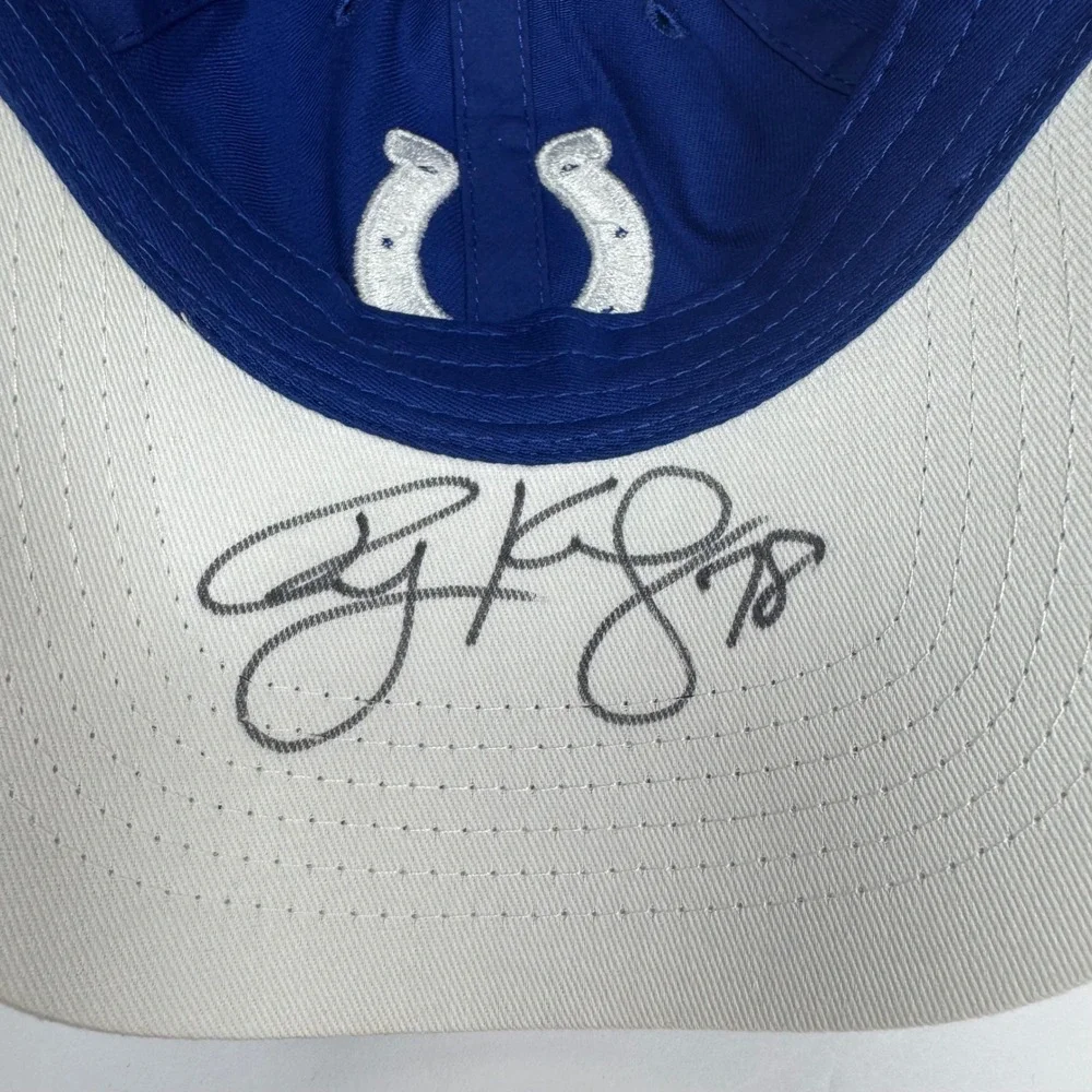 Indianapolis Colts Main Gate Hat Youth Baseball Cap Signed Ryan Kelly‎ #78
